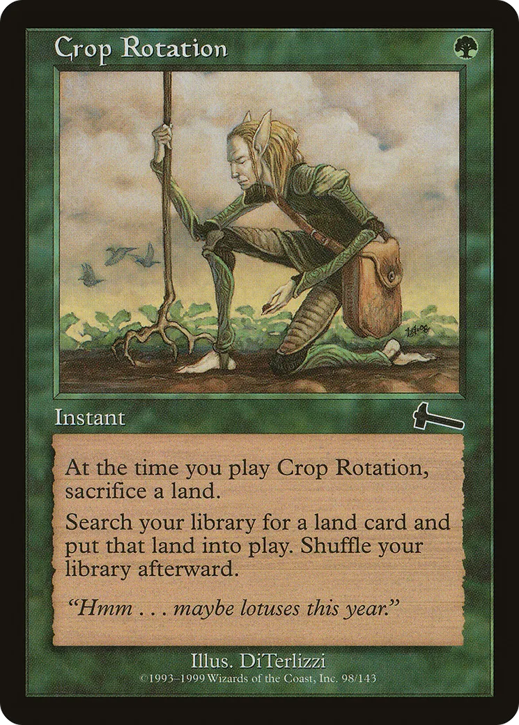 Crop Rotation — Urza's Legacy — Magic: The Gathering