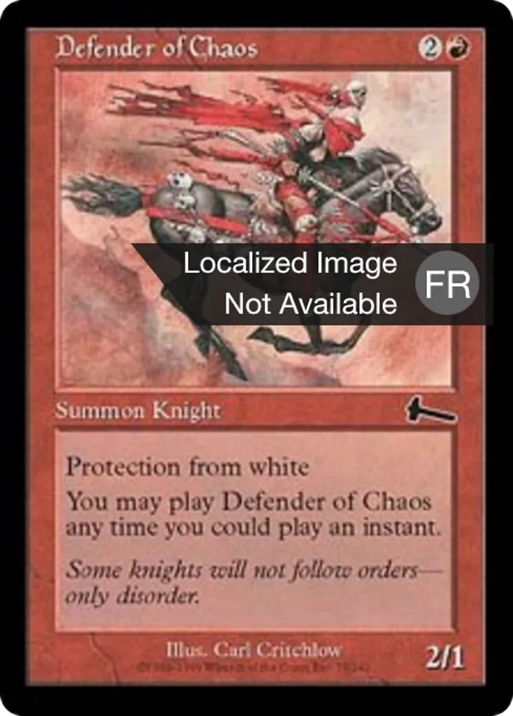 Défenseur du Chaos — Urza's Legacy — Magic: The Gathering