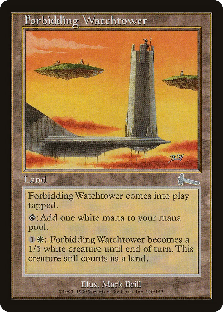 Tour de guet menaçante — Urza's Legacy — Magic: The Gathering