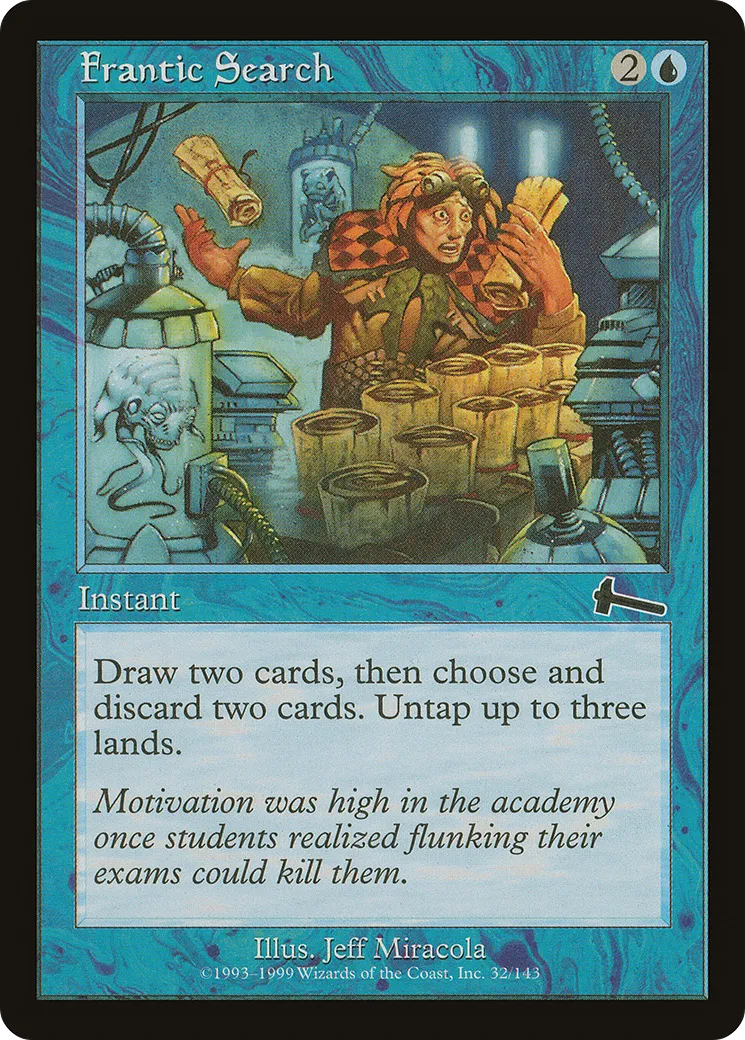 Recherche effrénée — Urza's Legacy — Magic: The Gathering