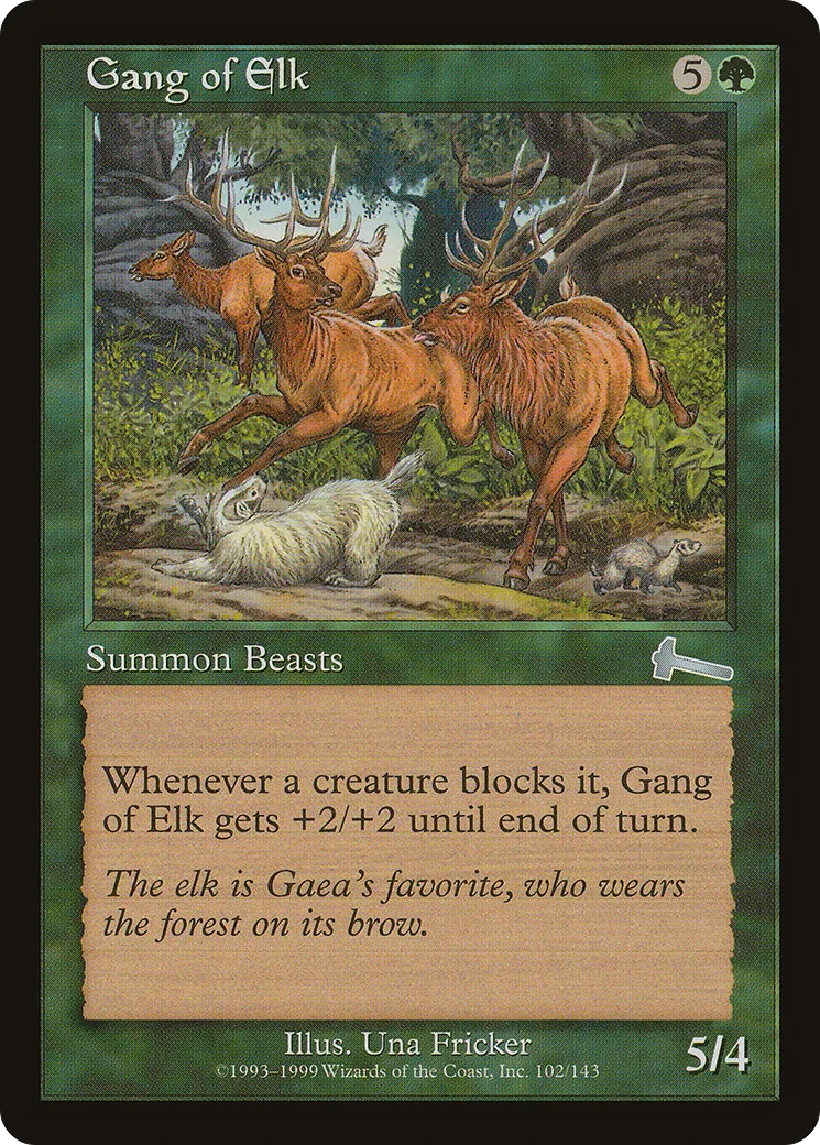 Gang of Elk — Urza's Legacy — Magic: The Gathering