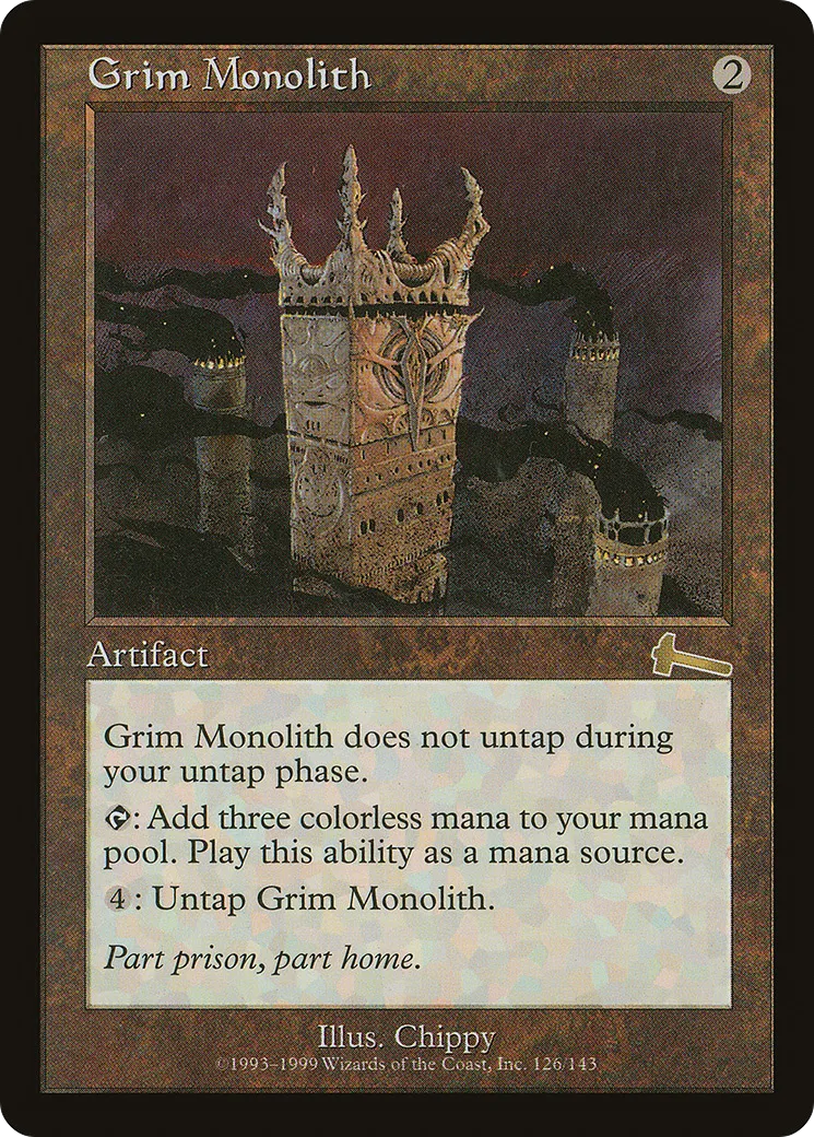 Grim Monolith — Urza's Legacy — Magic: The Gathering