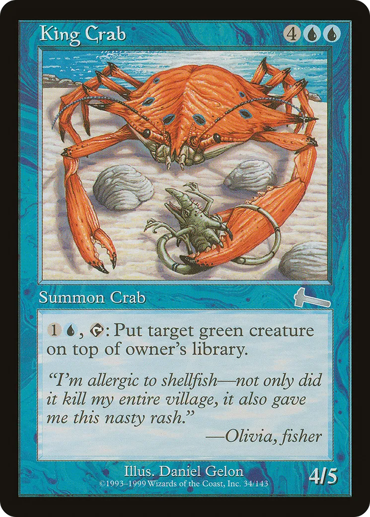 King Crab — Urza's Legacy — Magic: The Gathering