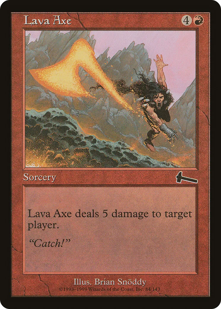 Hache de lave — Urza's Legacy — Magic: The Gathering