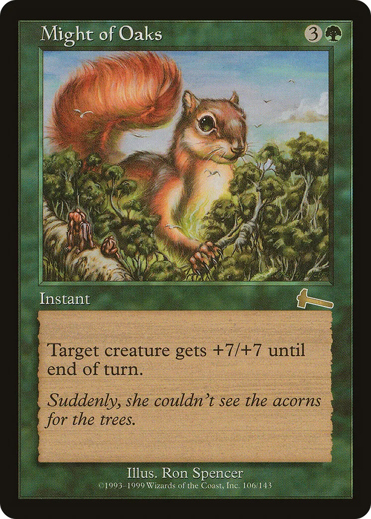 Might of Oaks — Urza's Legacy — Magic: The Gathering