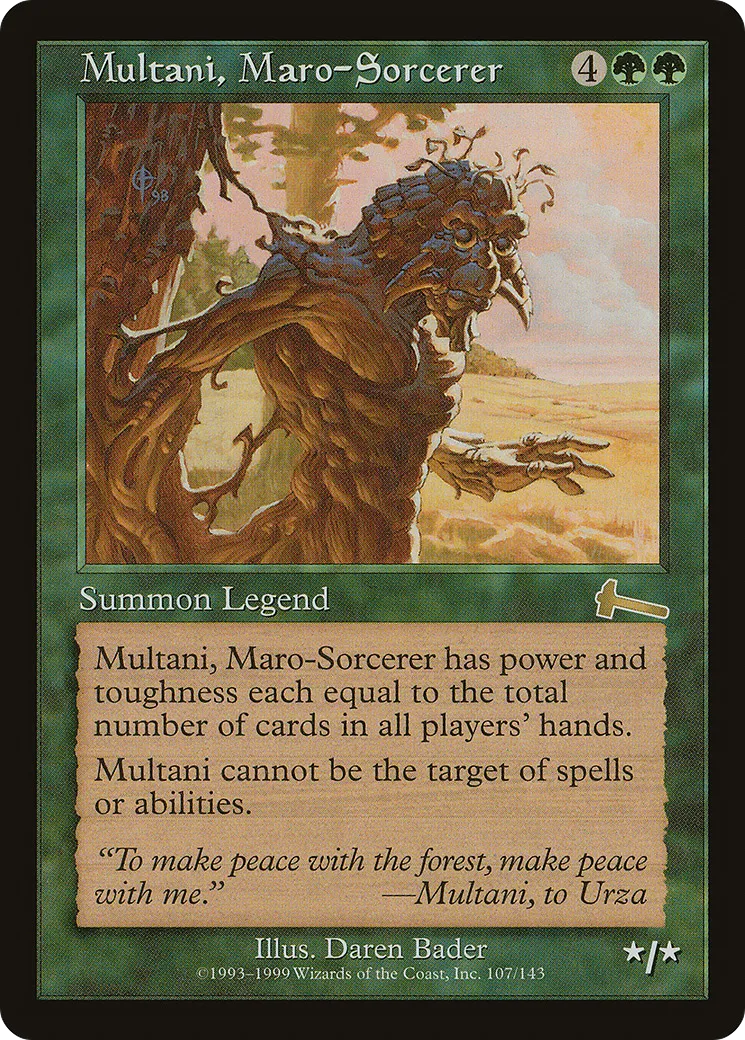 Multani, Maro-Sorcerer — Urza's Legacy — Magic: The Gathering