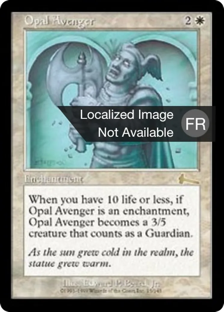 Vengeur d'opale — Urza's Legacy — Magic: The Gathering