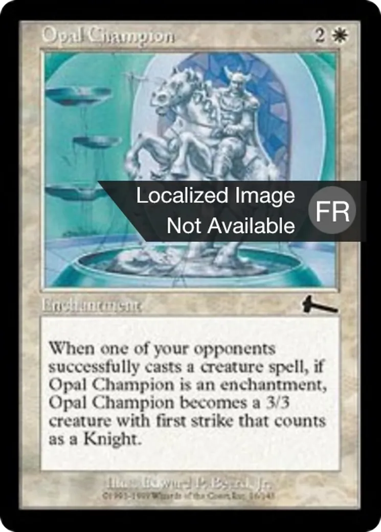 Champion d'opale — Urza's Legacy — Magic: The Gathering
