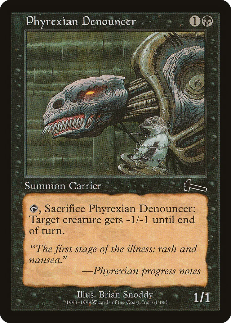 Phyrexian Denouncer — Urza's Legacy — Magic: The Gathering
