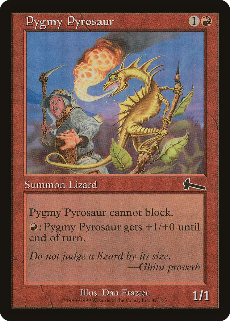 Pygmy Pyrosaur — Urza's Legacy — Magic: The Gathering