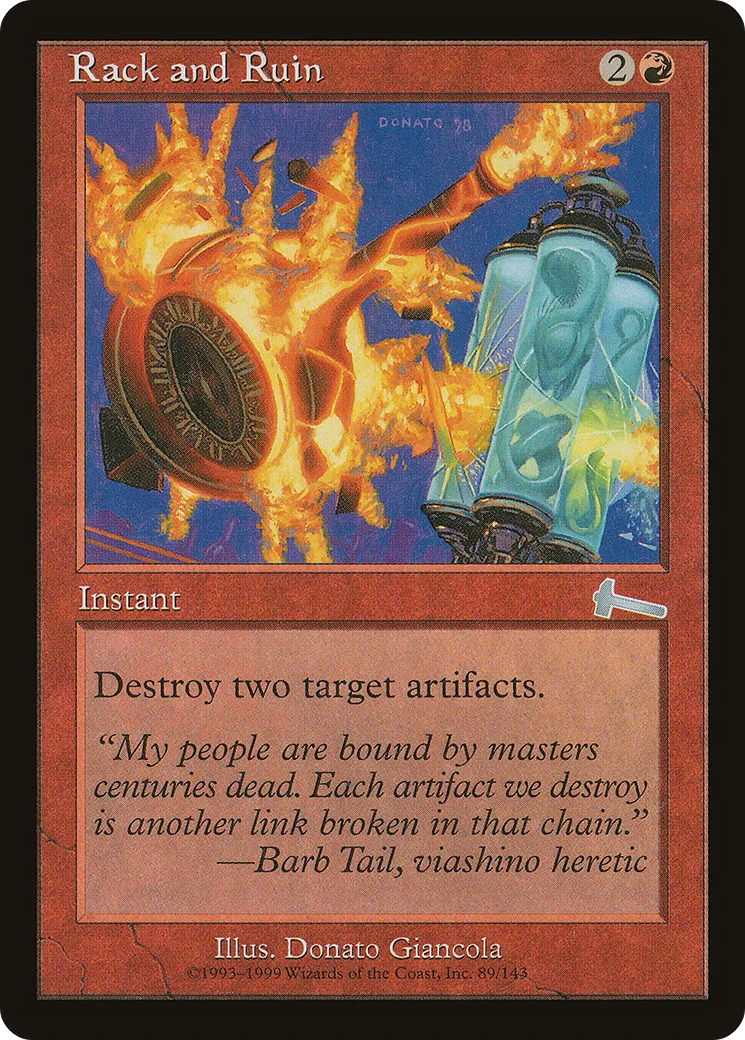 Rack and Ruin — Urza's Legacy — Magic: The Gathering