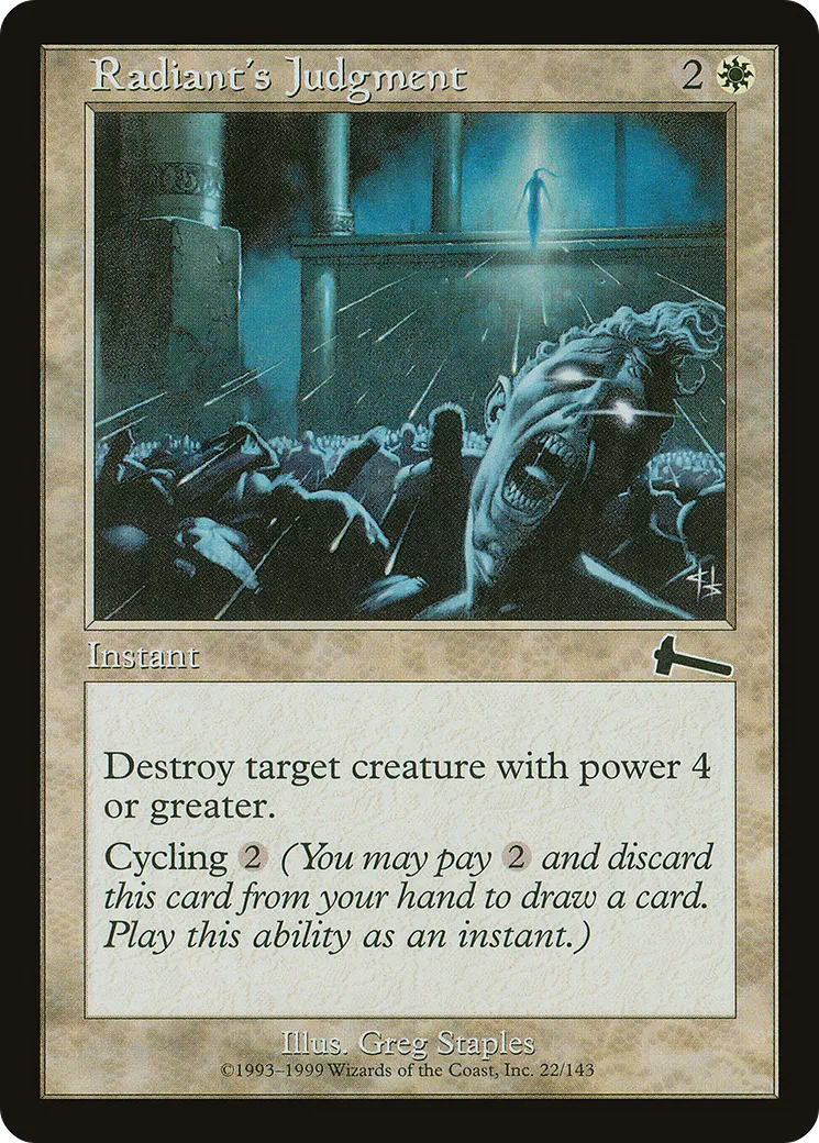 Jugement selon Radieuse — Urza's Legacy — Magic: The Gathering