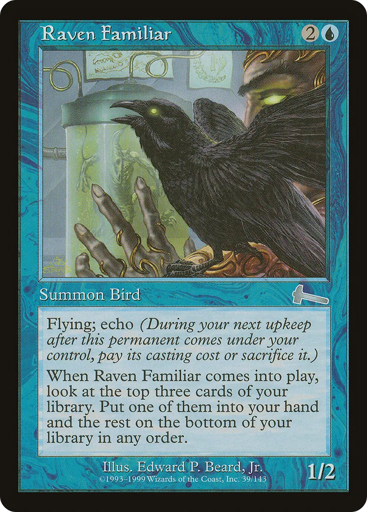 Raven Familiar — Urza's Legacy — Magic: The Gathering
