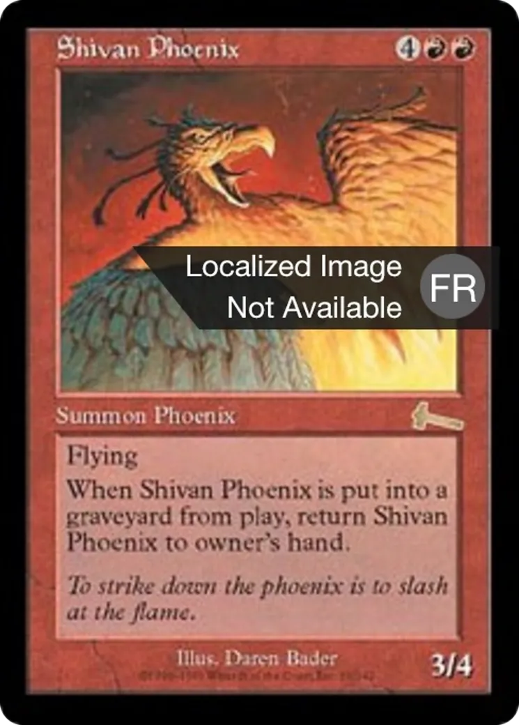 Phénix shivân — Urza's Legacy — Magic: The Gathering