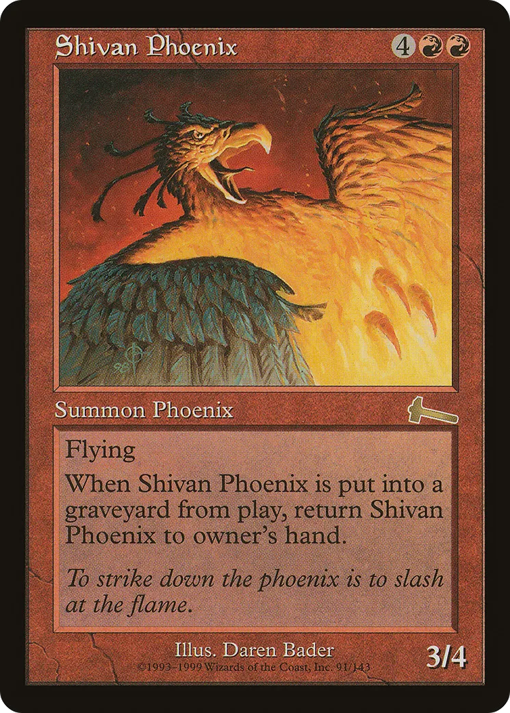 Phénix shivân — Urza's Legacy — Magic: The Gathering