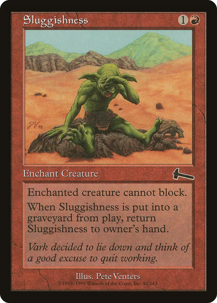 Sluggishness — Urza's Legacy — Magic: The Gathering