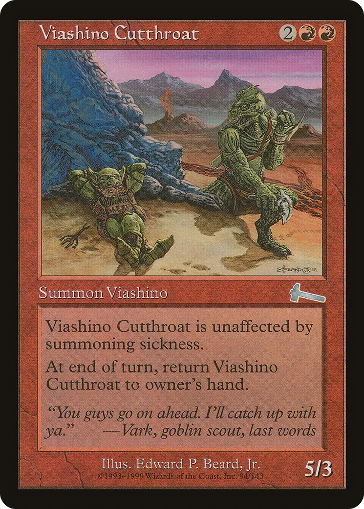 Viashino Cutthroat — Urza's Legacy — Magic: The Gathering