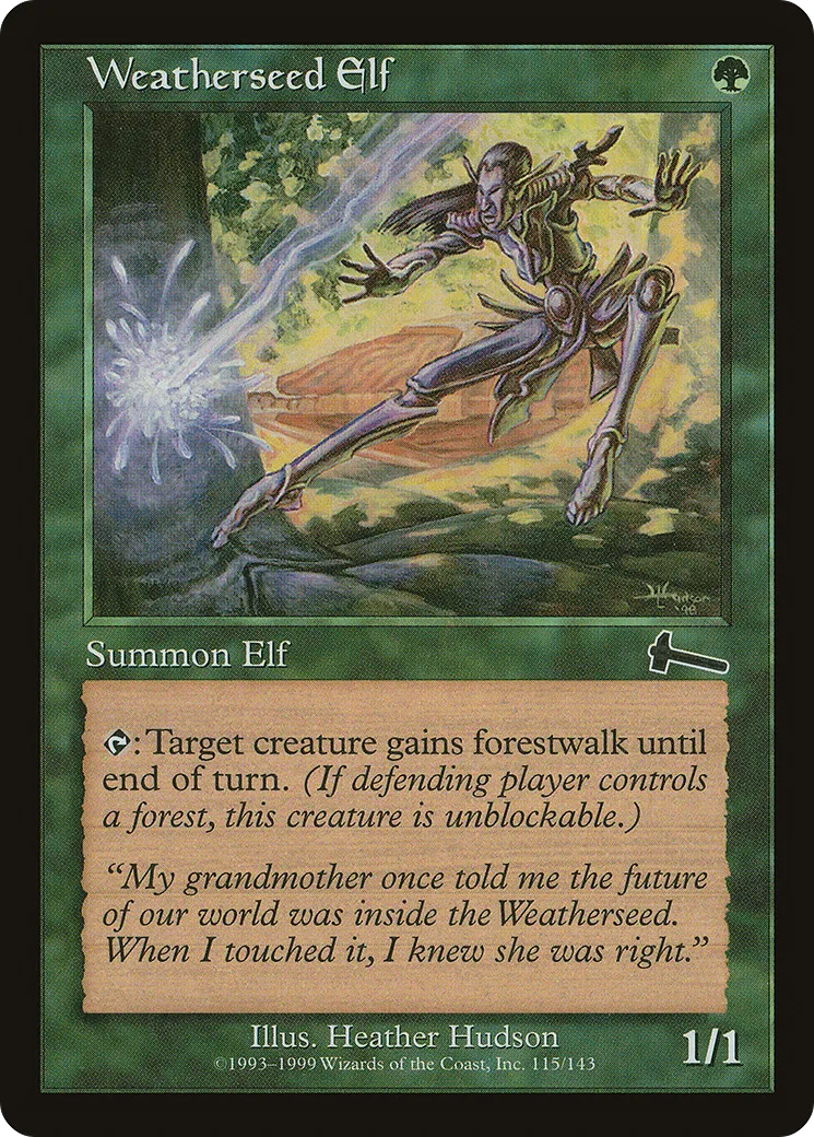 Elfe de Brisengraine — Urza's Legacy — Magic: The Gathering