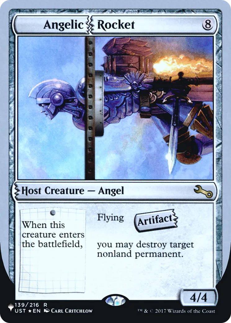 Angelic Rocket — The List (Unfinity Foil Edition) — Magic: The Gathering