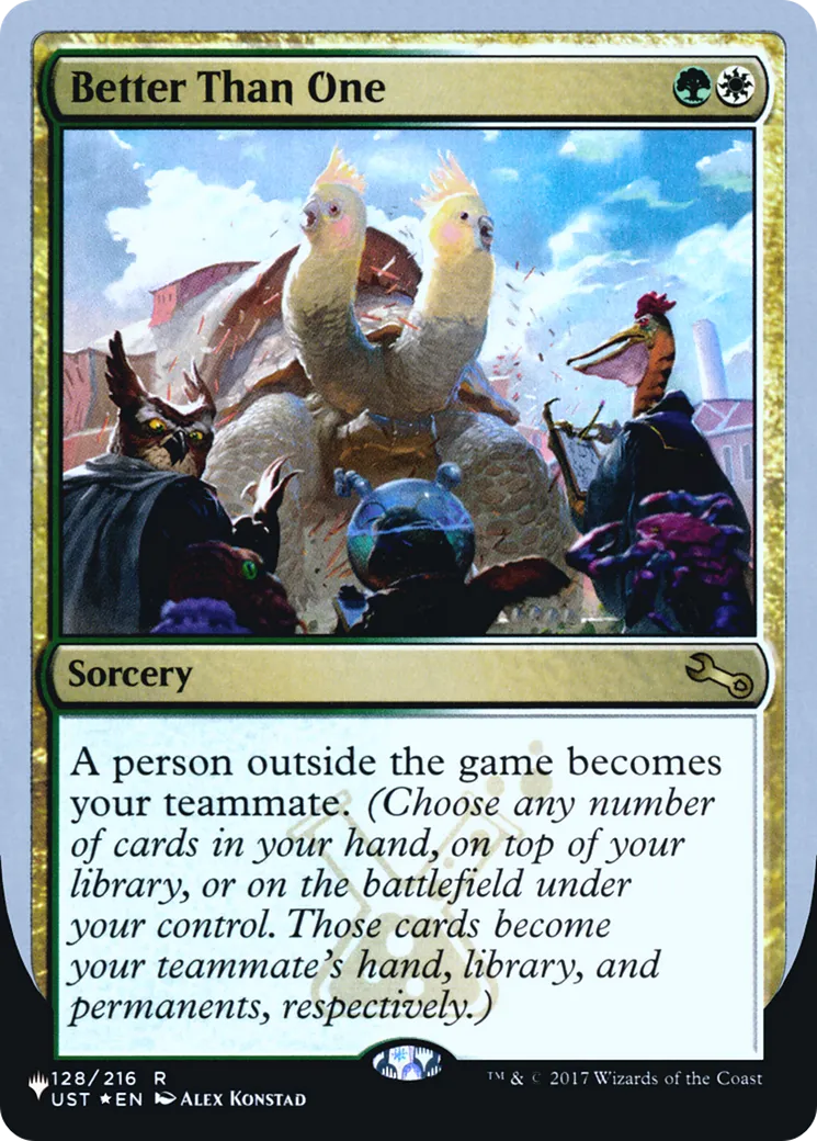 Better Than One — The List (Unfinity Foil Edition) — Magic: The Gathering