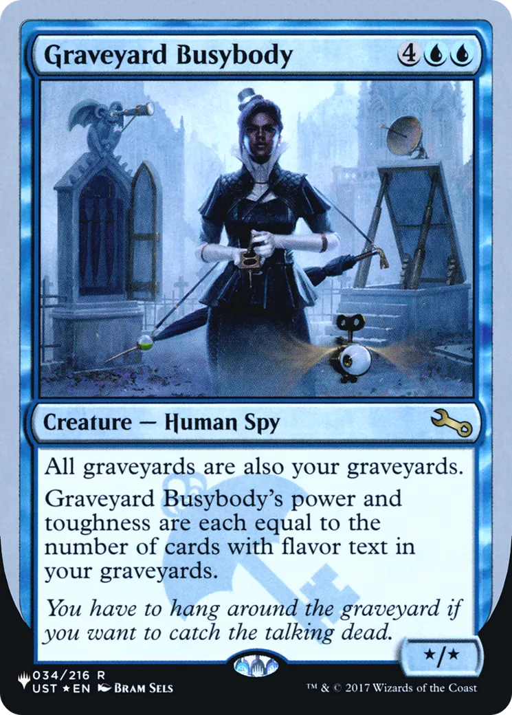 Graveyard Busybody — The List (Unfinity Foil Edition) — Magic: The Gathering