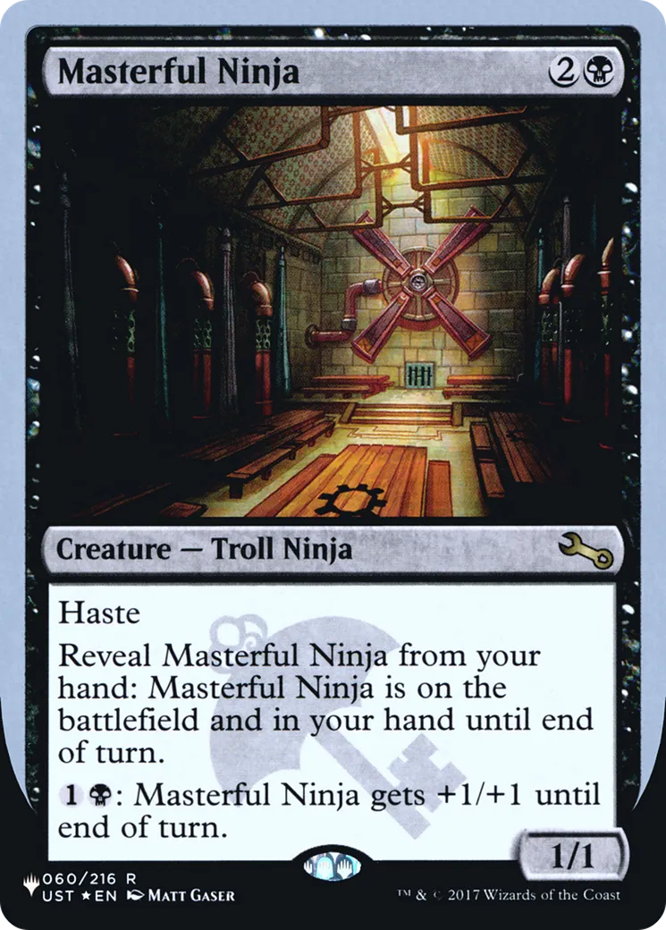Masterful Ninja — The List (Unfinity Foil Edition) — Magic: The Gathering