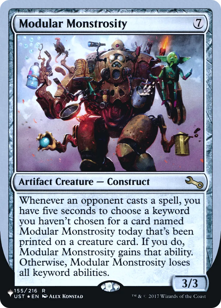 Modular Monstrosity — The List (Unfinity Foil Edition) — Magic: The Gathering
