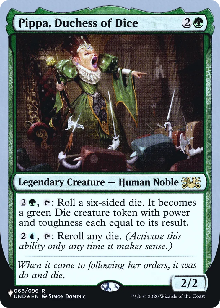 Pippa, Duchess of Dice — The List (Unfinity Foil Edition) — Magic: The Gathering