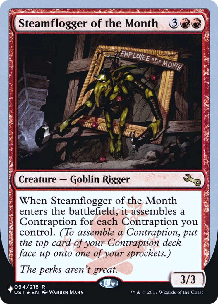 Steamflogger of the Month — The List (Unfinity Foil Edition) — Magic: The Gathering