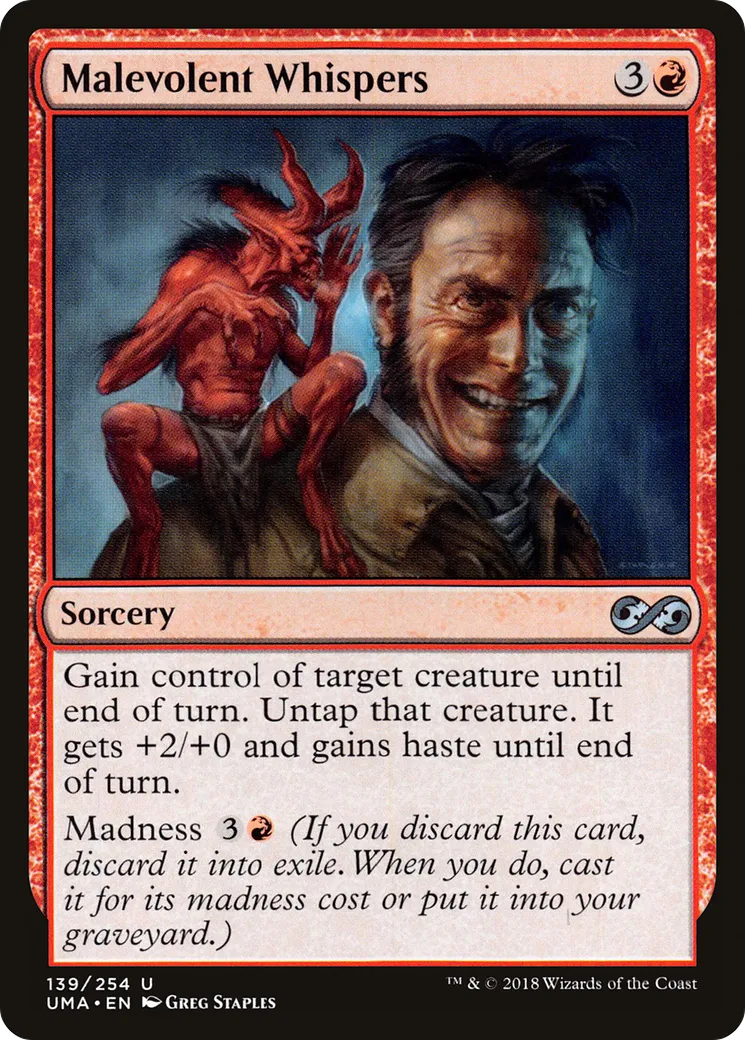 Chuchotements maléfiques — Ultimate Masters — Magic: The Gathering