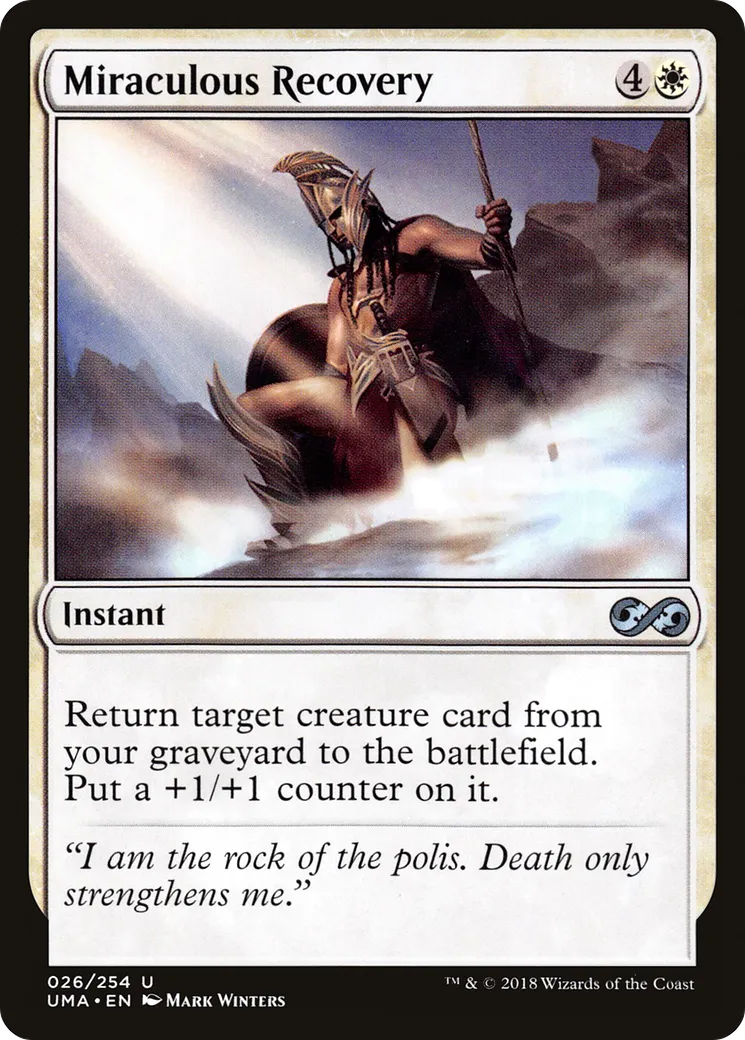 Miraculous Recovery — Ultimate Masters — Magic: The Gathering