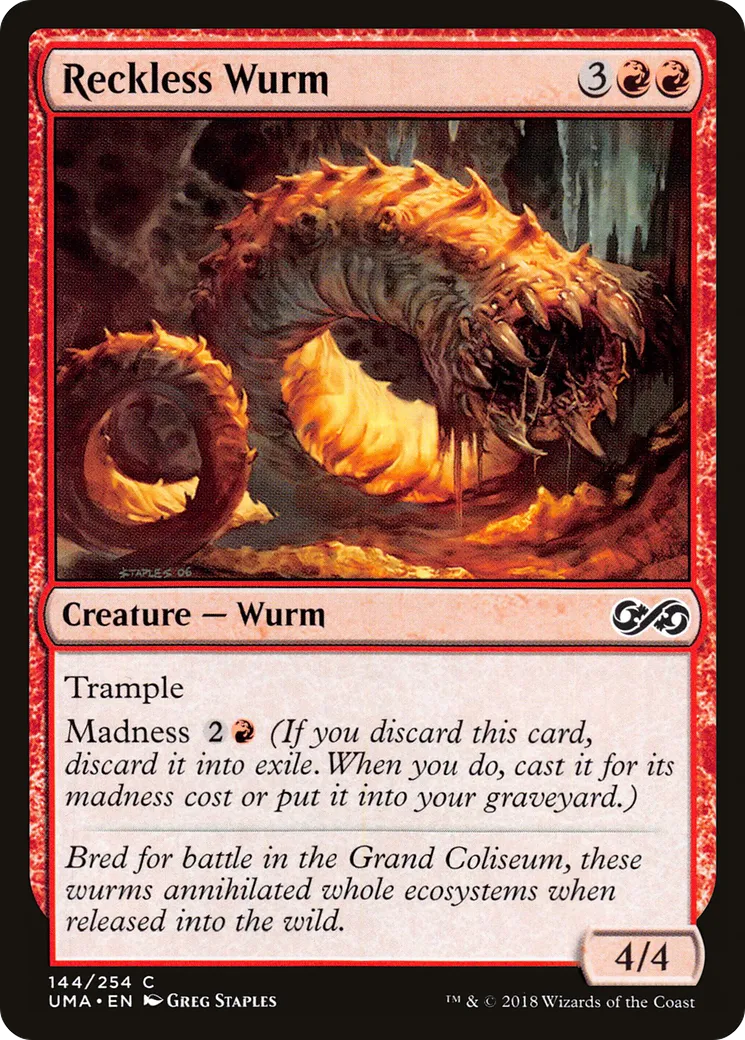 Reckless Wurm from Ultimate Masters - Magic: The Gathering