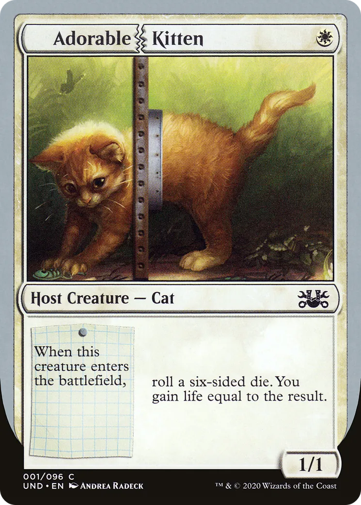Adorable Kitten — Unsanctioned — Magic: The Gathering