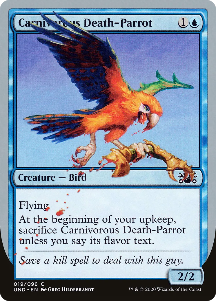 Carnivorous Death-Parrot — Unsanctioned — Magic: The Gathering