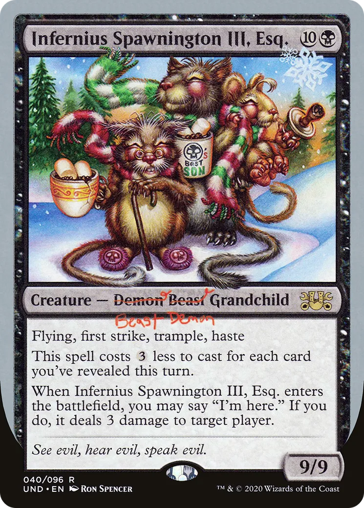 Infernius Spawnington III, Esq. — Unsanctioned — Magic: The Gathering