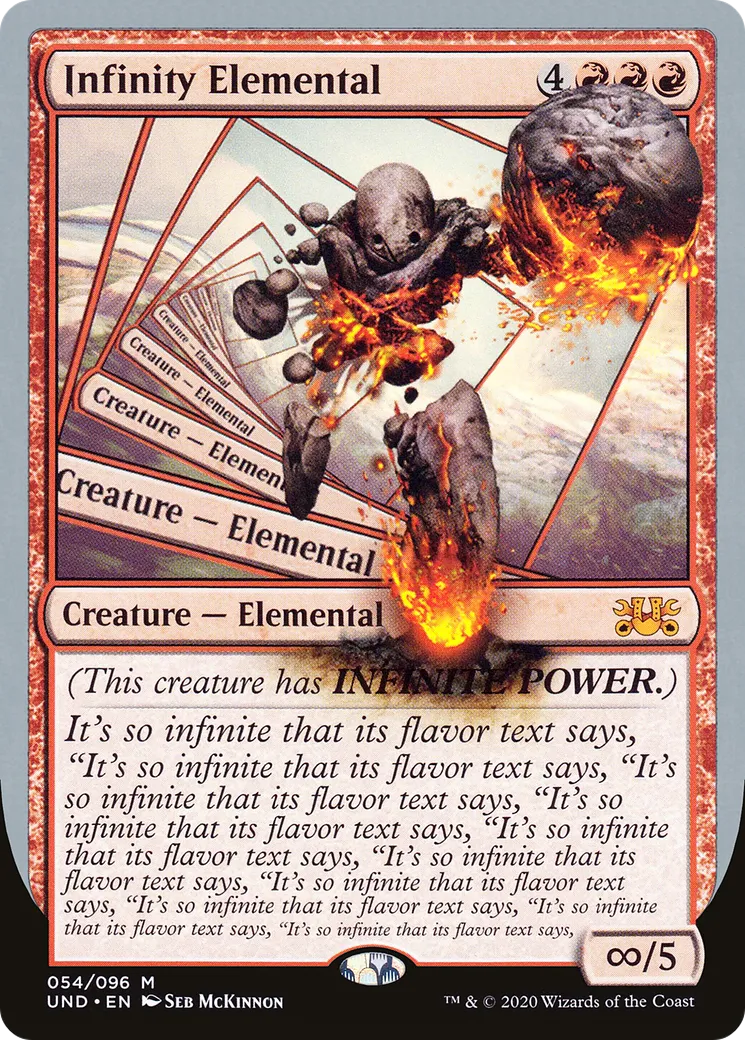 Infinity Elemental — Unsanctioned — Magic: The Gathering