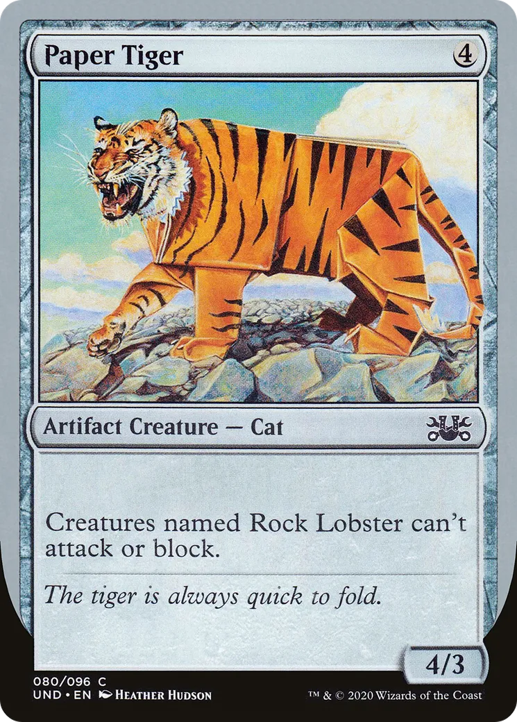 Paper Tiger — Unsanctioned — Magic: The Gathering