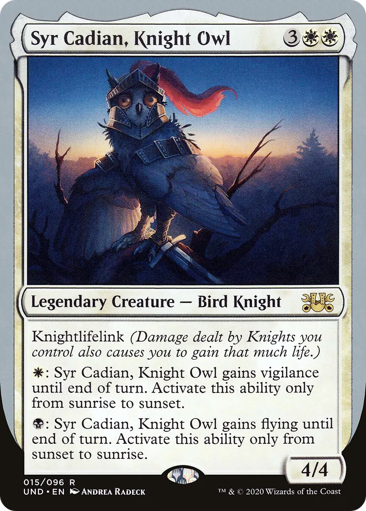 Syr Cadian, Knight Owl — Unsanctioned — Magic: The Gathering