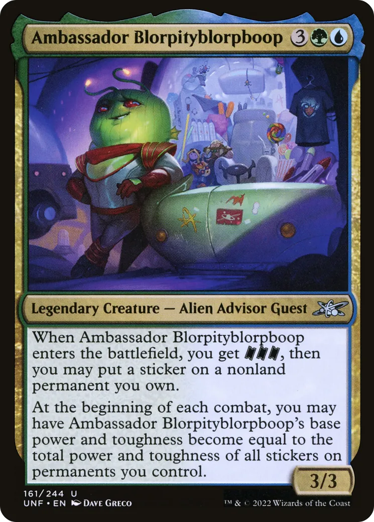 Ambassador Blorpityblorpboop — Unfinity — Magic: The Gathering
