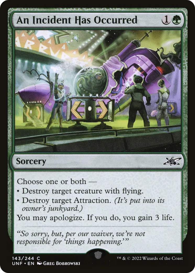 An Incident Has Occurred — Unfinity — Magic: The Gathering