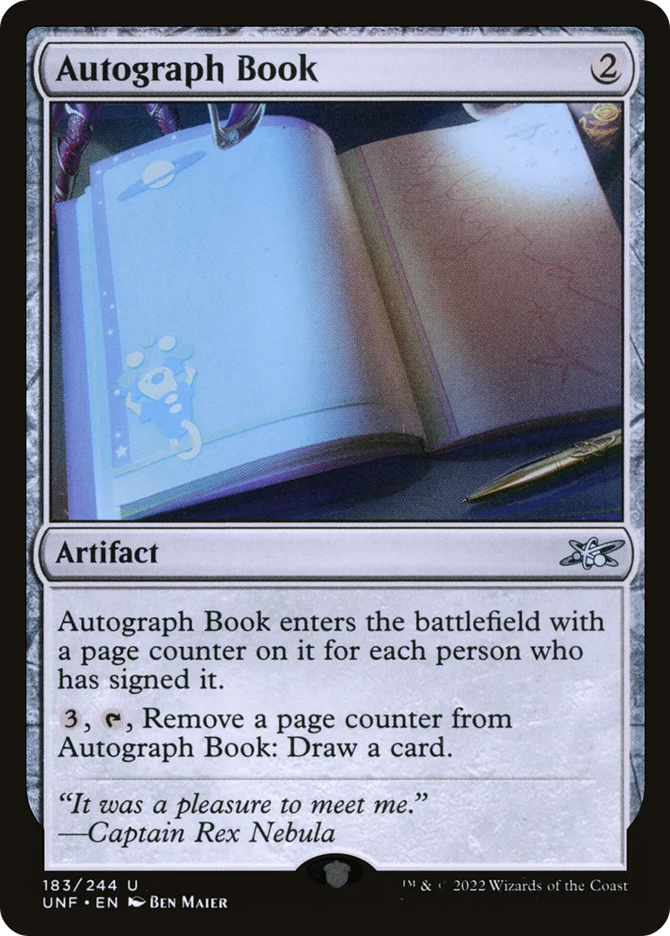 Autograph Book — Unfinity — Magic: The Gathering