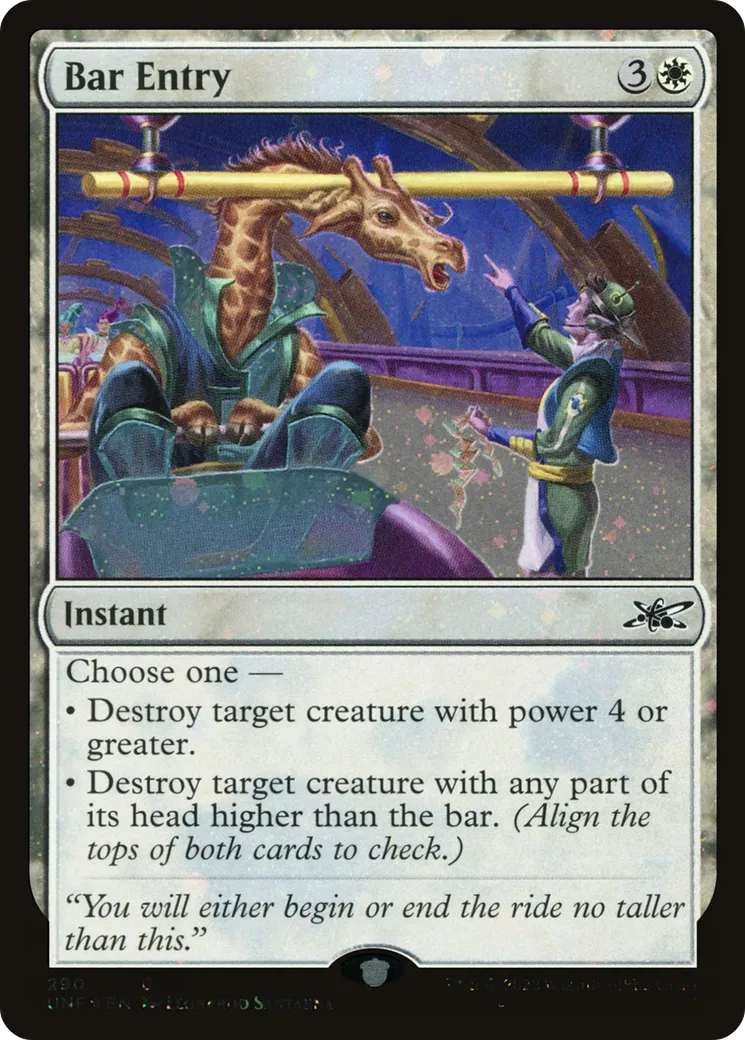 Bar Entry — Unfinity — Magic: The Gathering