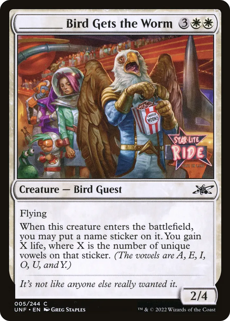 _____ Bird Gets the Worm — Unfinity — Magic: The Gathering