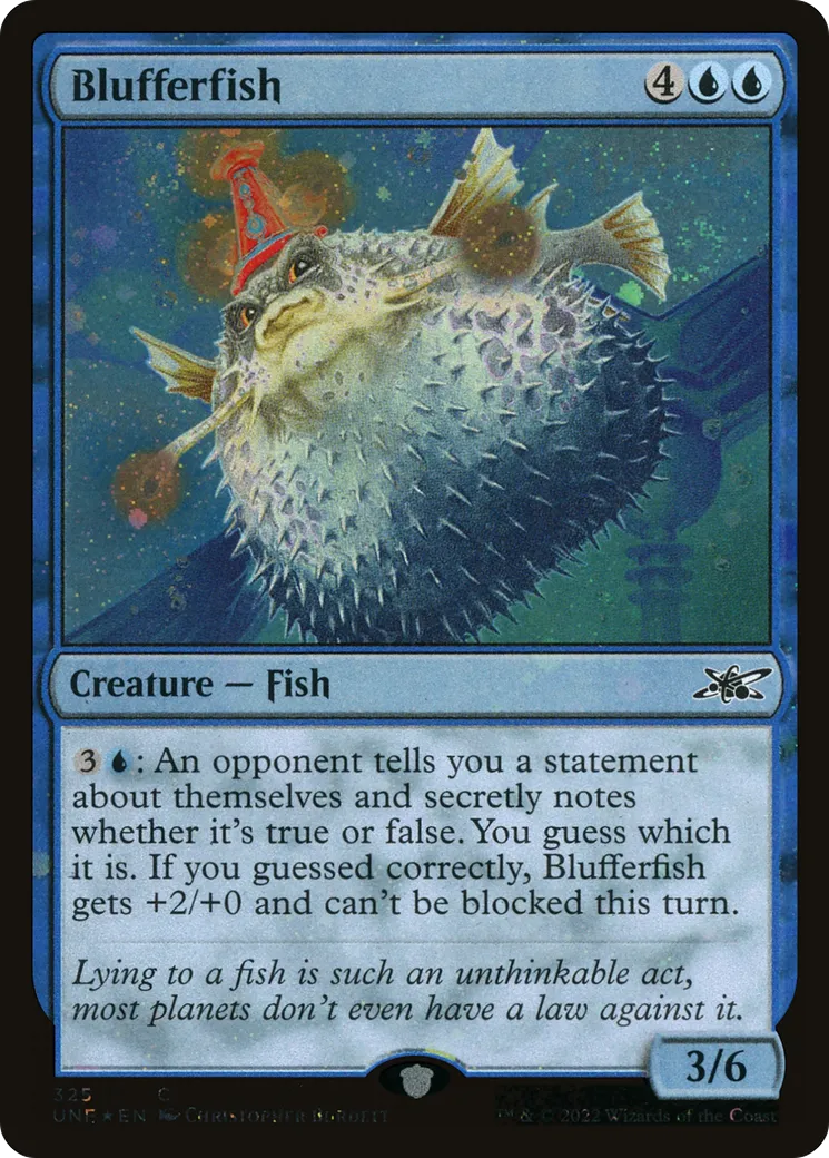 Blufferfish — Unfinity — Magic: The Gathering