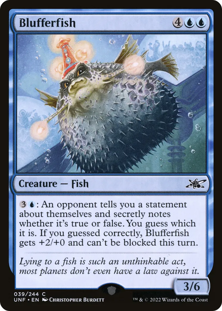 Blufferfish — Unfinity — Magic: The Gathering