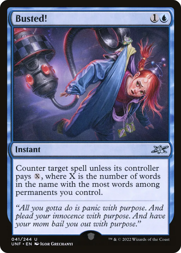Busted! — Unfinity — Magic: The Gathering
