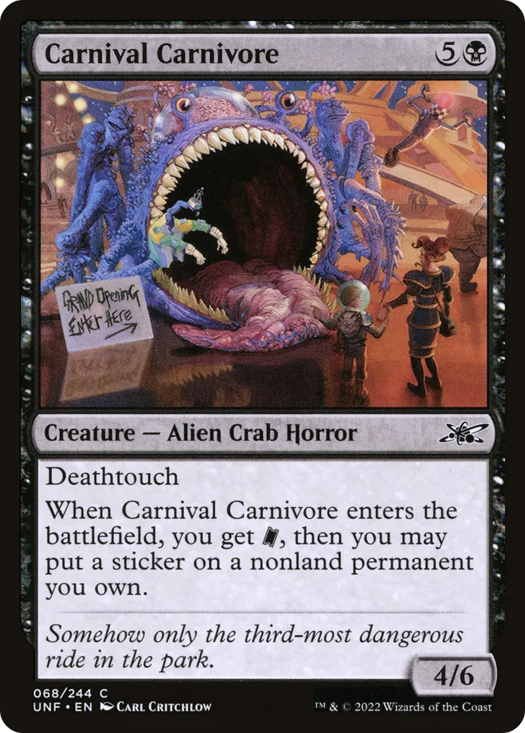 Carnival Carnivore — Unfinity — Magic: The Gathering