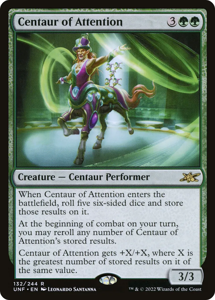 Centaur of Attention — Unfinity — Magic: The Gathering