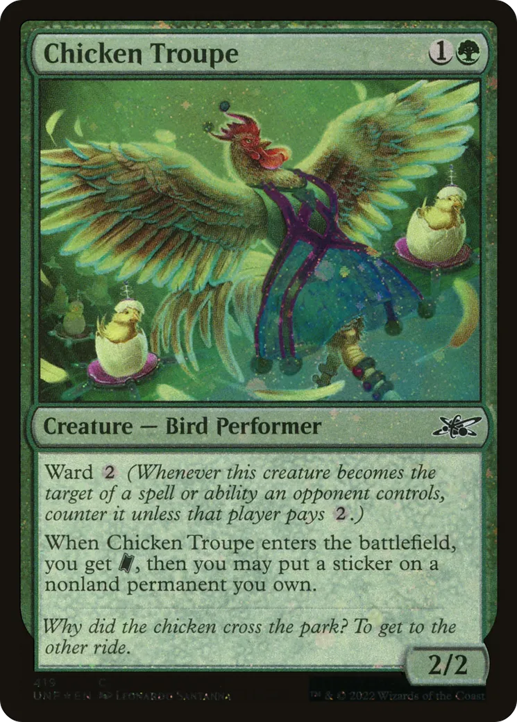 Chicken Troupe — Unfinity — Magic: The Gathering