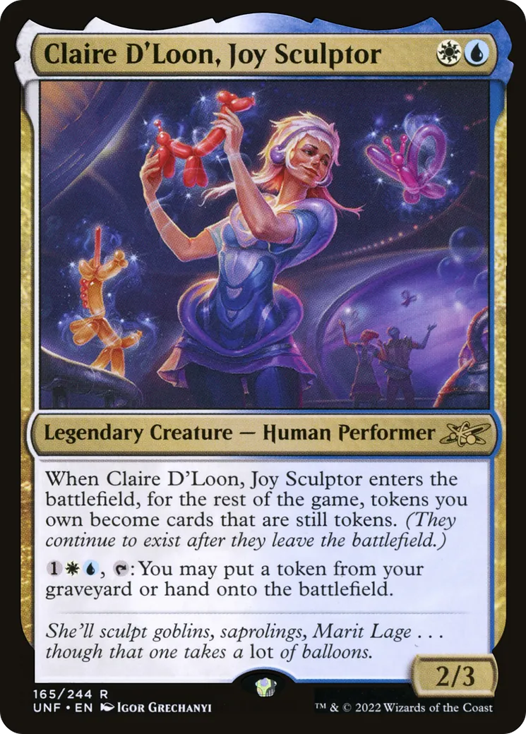 Claire D'Loon, Joy Sculptor — Unfinity — Magic: The Gathering